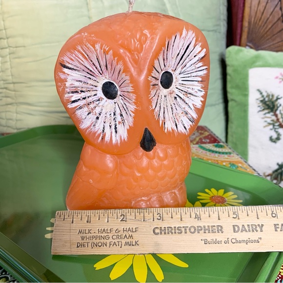 70s Owl Candle - Picture 7 of 8